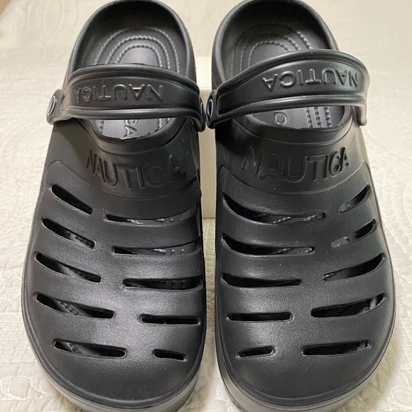 Nautica Black Slip-On Clogs - Picture 1 of 6